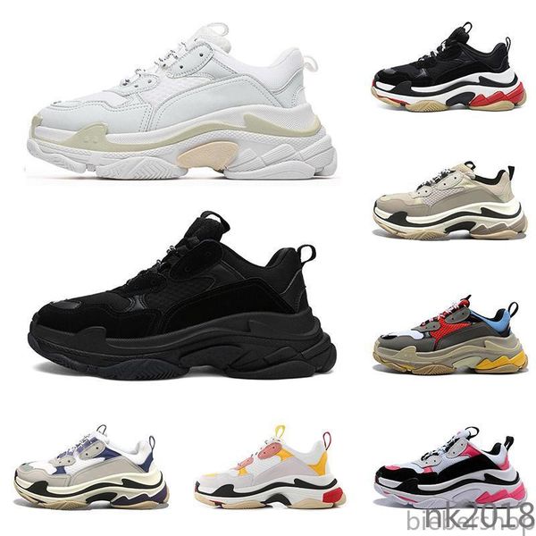 

new triple s men women platform shoes fashion paris sneakers black white beige bred pink vintage mens trainers casual jogging walking nk