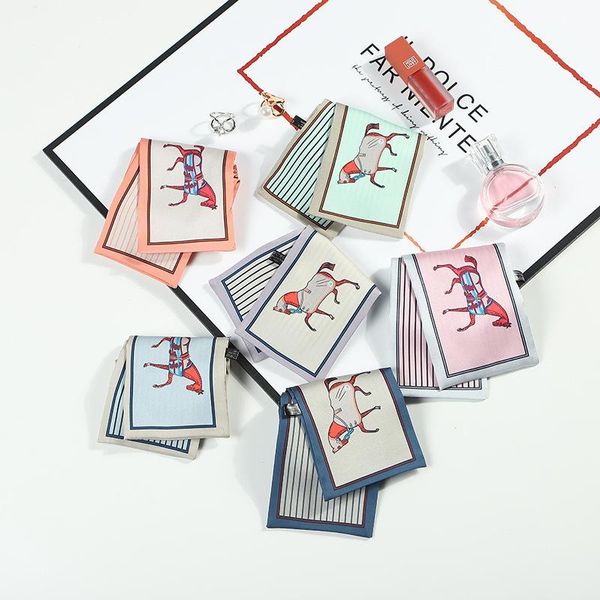 

малый квадратный атласный атласный шарф головки шеи шарф женские женские женские женские женские женские волосы бандаж, Blue;gray