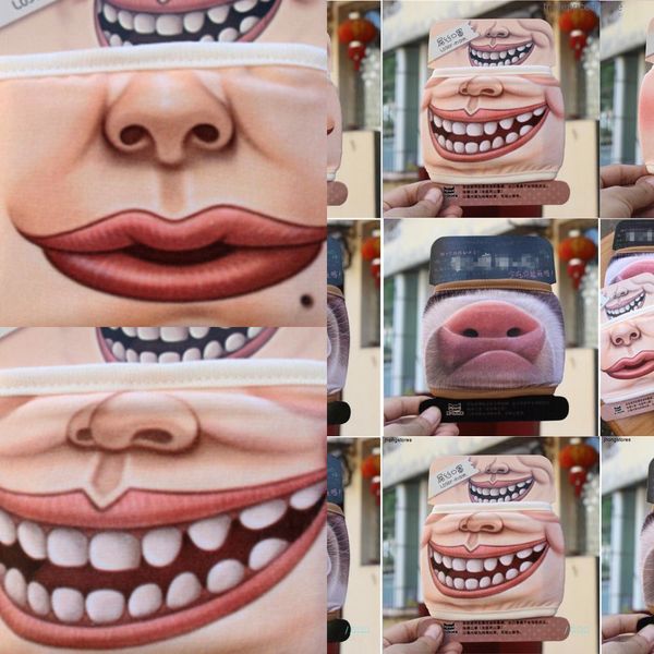 

pig anti big cotton cute dust mouth funny mask cartoon face emotiction ma 6iig
