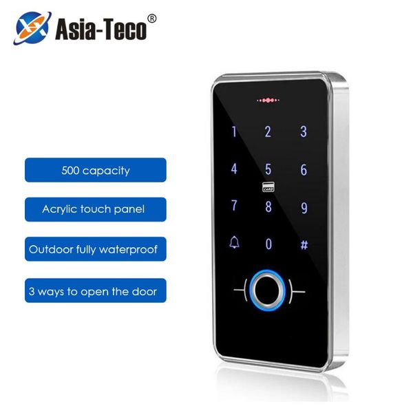 

fingerprint access control ip68 waterproof outdoor biometric recognition keypad 13.56mhz touch smart door lock reader