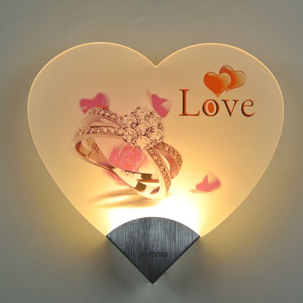 

modern living room home wall lamps vintage bedside bedroom lamp nordic heart-shaped led wall light fixture creative aisle l study house deco