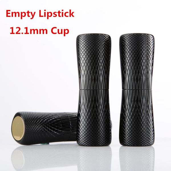 

30pcs black snake style empty lipstick container 12.1mm diy lipstick tube handmade cosmetic tool magnetic cover
