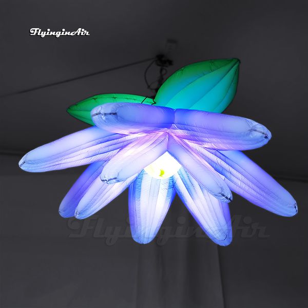 Personalisierter Luftballon zum Aufhängen, aufblasbare Blume, 2 m/3 m, künstliche Blumen, Luftblasen, blütenförmiges Licht für Wand- und Deckendekoration