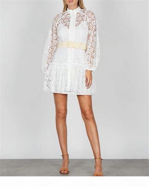 

australian zim water soluble lace cut out patchwork dress, Black