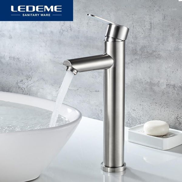 

ledeme stainless steel basin faucet bathroom faucet cold mixer tap single hole counterinstallation basin faucets l711031