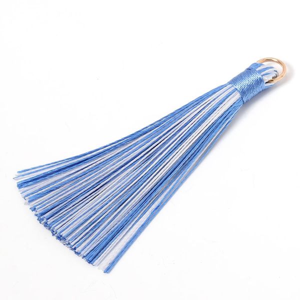 

10pcs 7cm colorful polyester silk tassel brush pendant earring charm for diy jewelry making handmade craft findings supplier h jllpyy