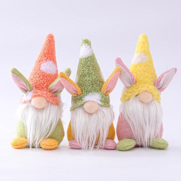 

swedish tomte rabbit plush toys easter bunny gnome handmade doll ornaments home party decoration kids easter gift fy7600