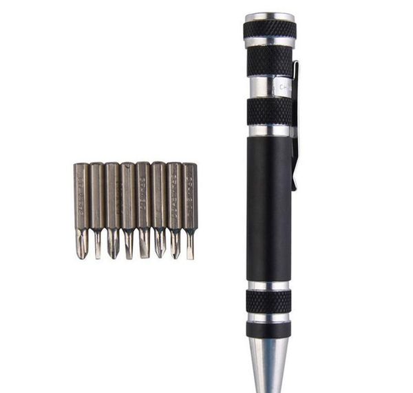 

multi-function 8 in 1 precision screwdriver with magnetic mini portable portable aluminum tool pen repair tools f wmtclj mywjqq