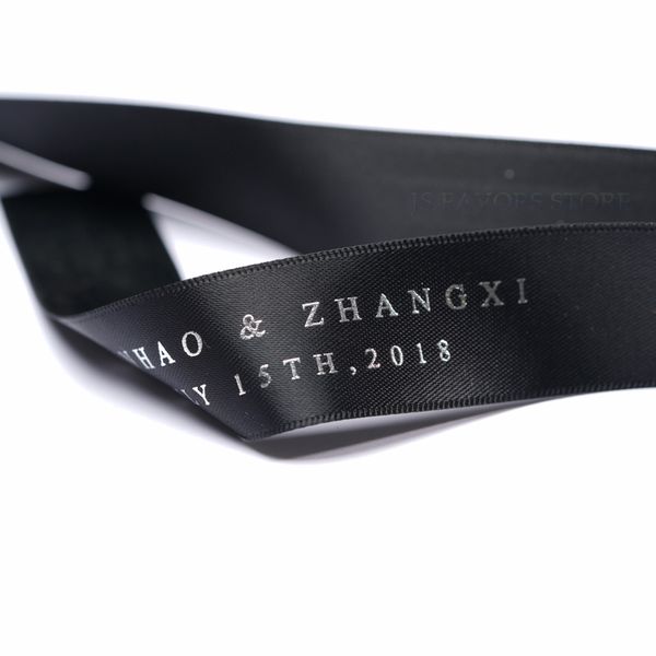 

2021 latest gift personalized decoration 100yard/lot wedding 1roll package shipping polyester smooth customized printed ribbon new