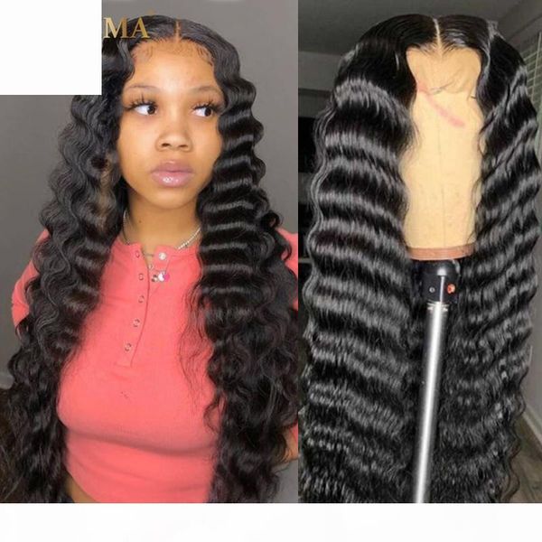 

brazilian loose deep wave lace wigs 180% density t part human hair wigs 8-28 inch remy 13x6x1 transparent lace front, Black;brown