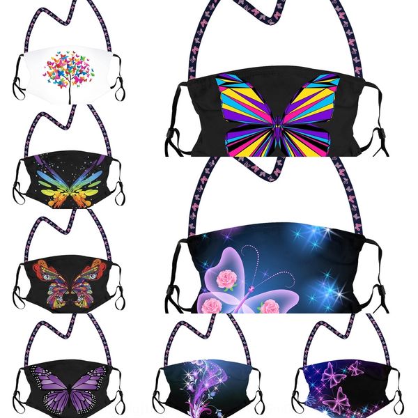 

m4qp 3d design face cover halloween mask skull printed protectivewashable mouth printing elastic earloop adults man women mask, Black