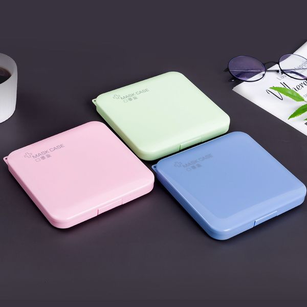 

factoryqqiupurse fashion mask case portable storage mini cartoon plastic box a11