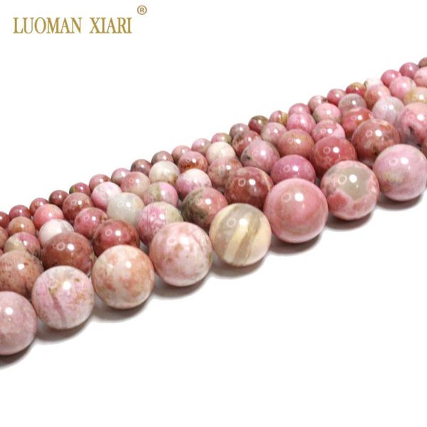 

fine 100% natural red rhodonite round natural stone beads for jewelry making diy bracelet necklace 4/6/8/10/12mm