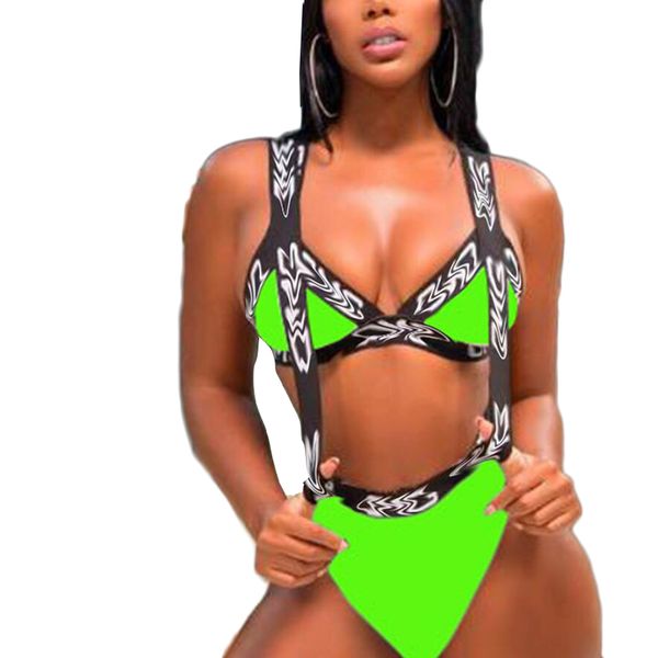 

bikini female swimsuit women swimwear two-piece bikini set new design highwaist bather bathing suit, White;black