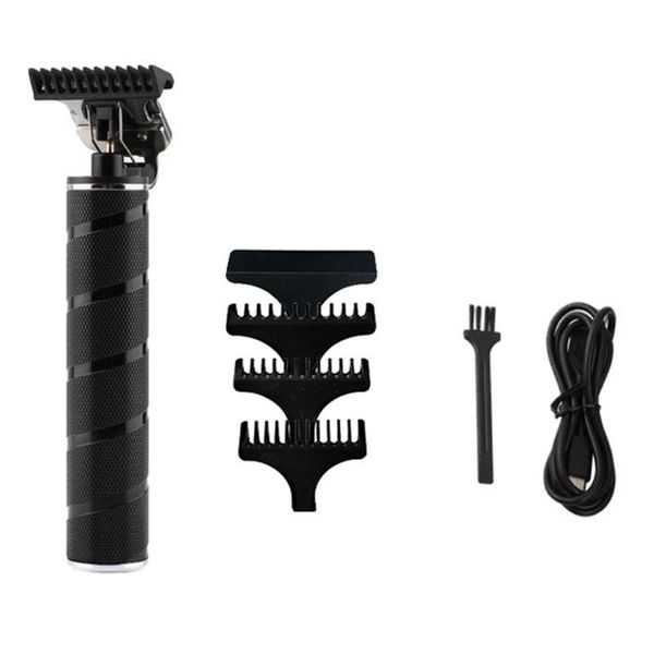 

1set portable electric hair clipper cordless trimmer rechargeable haircut tool a0nc