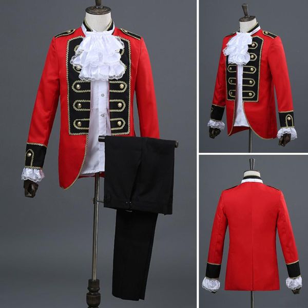 

2021 new fashion mens coat european gothic style court costumes uniforms performances coat beautifully embroidered men, Tan;black