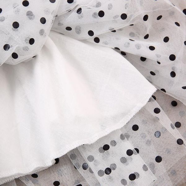 

1-5y toddler baby kid girl dot tutu dress ruffles tulle party wedding holiday birthday black dresses for girls children jllmhu