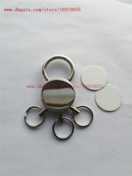 

arrival sublimation blank metal key ring for new women men transfer printing keychains consumables wholesale, Silver