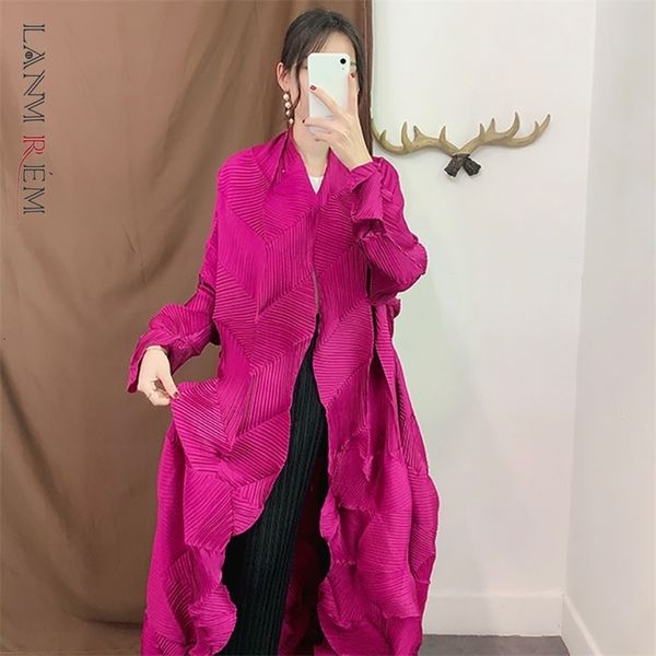 

lanmrem new fashion women clothes v-neck full sleeves open stitch pleated cardigan female jacket wg53407 201217, Black;brown