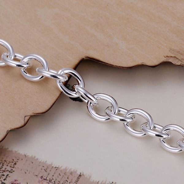 

simple silver color bracelets new listings fashion selling classic models silver jewelry christmas gifts h sqcubt, Black