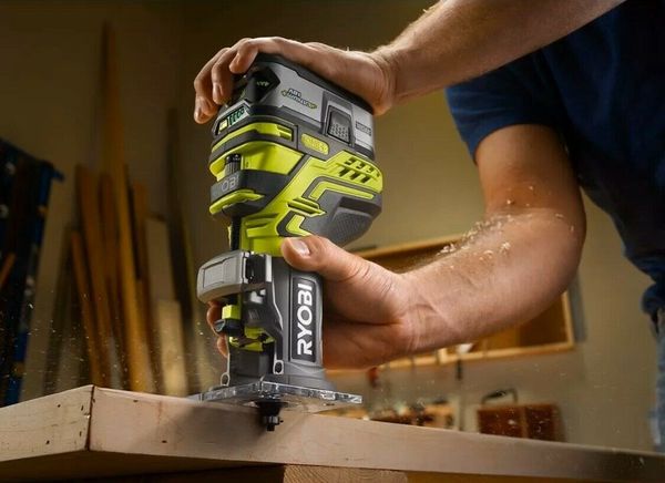 

ryobi p601 one+ 18v palm router cordless micro-adjust depth control *brand new*