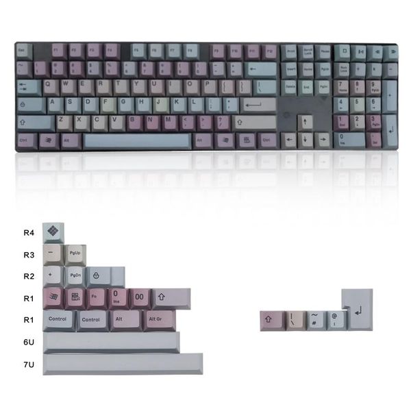 

monte carlo pbt keycap cherry height 131 key sublimation process mechanical keyboard suitable