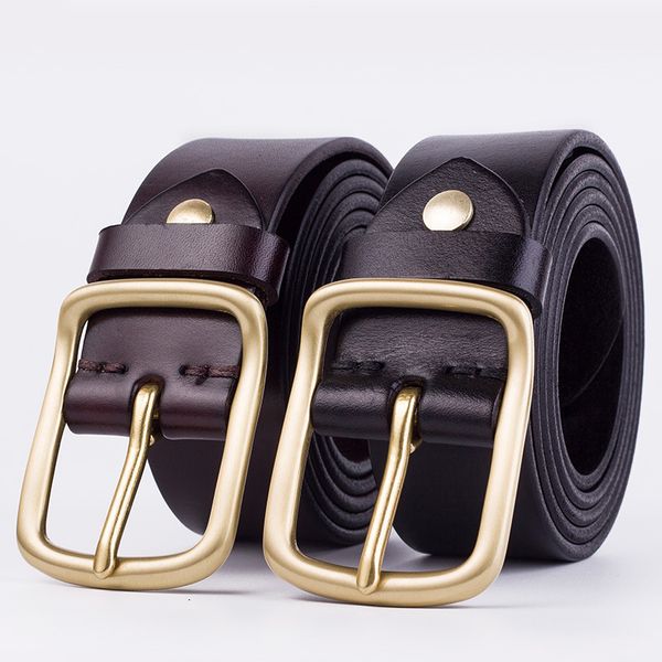 

new popular buckle belt leather layer retro for men leisure soft belts 20121430dq, Black;brown