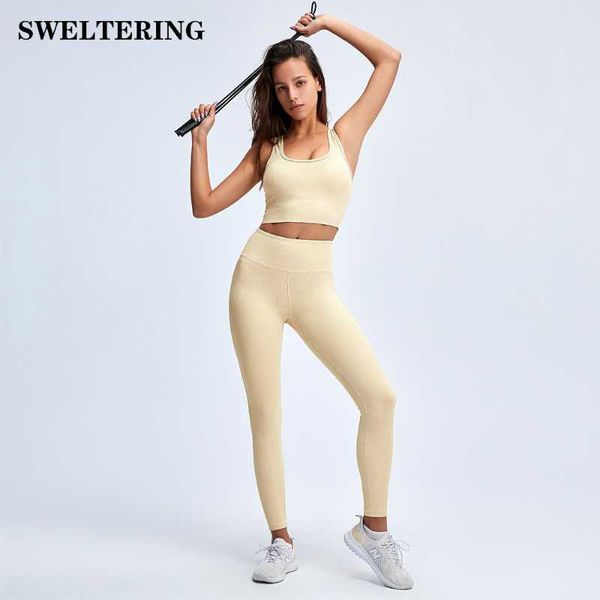 

yoga outfits 2 piece set workout clothes for women sports bra and leggings wear gym clothing athletic fitness sportswear, White;red