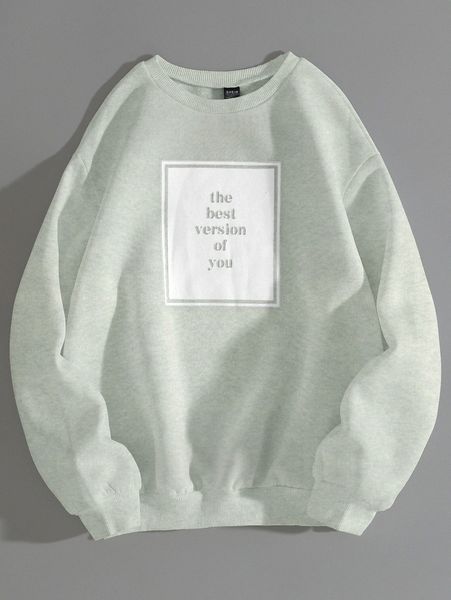 

letter graphic thermal pullover q3o4#, White;black