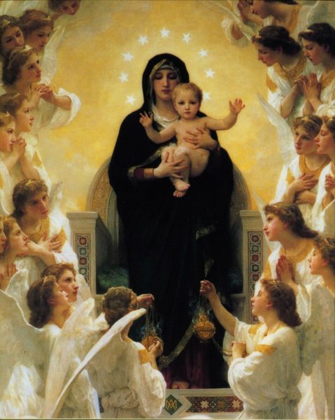 

catholic picture our lady of the angels home decor handcrafts /hd print oil painting on canvas wall art canvas pictures 201120