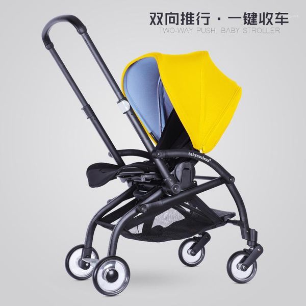 

strollers# stroller can sit the reclining one folding portable lightweight simple baby bi-directional children cart bu gaboo1