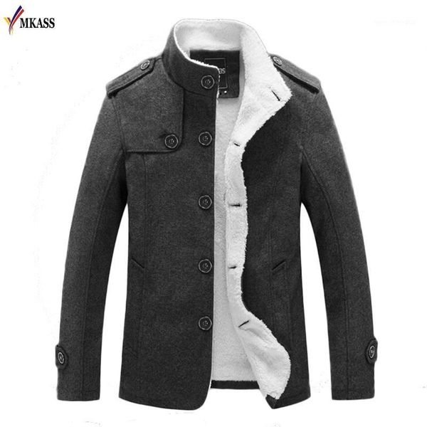 

men's jackets mens winter wool jacket coat men slim cotton warm outwear casual stand collar and coats jaqueta masculino1, Black;brown