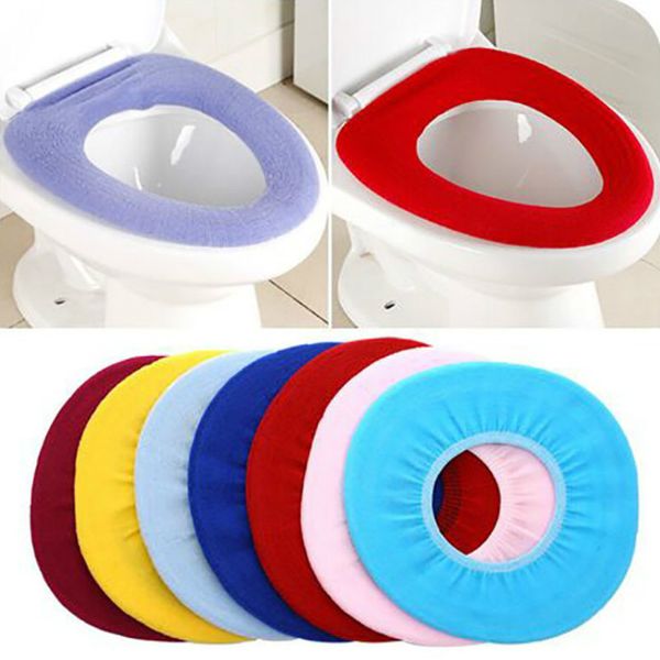 

colorful warm soft washable set for home decor closestool mat seat case toilet lid cover accessories