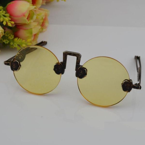 

antique old china miscellaneous republic of shanghai sunglasses tea crystal glasses yellow iueb, White;black