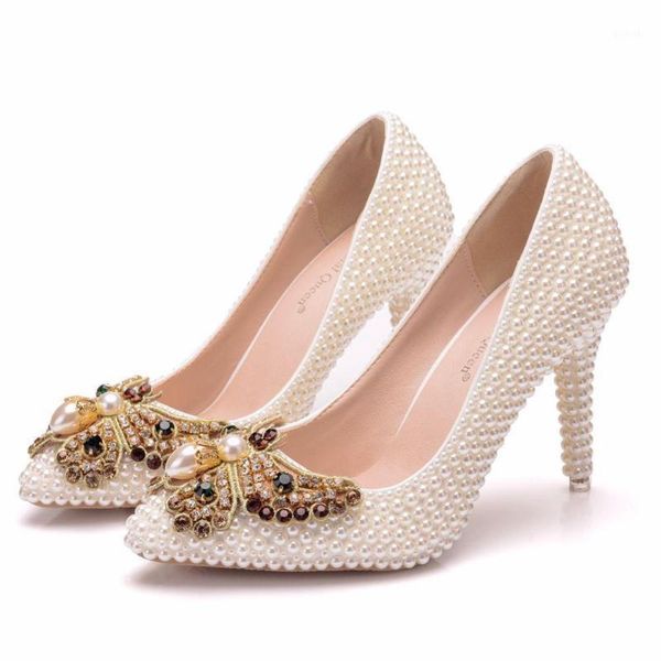 

new arrival butterfly-knot pearl diamonds shoes woman party wedding pumps shoes high heels 9.5cm fashion rhinestone bride1, Black