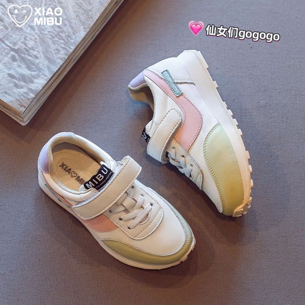 

girls' sports 2021 step spring new lightweight wear ristant children's casual boys' soft sole running sho, Black;red