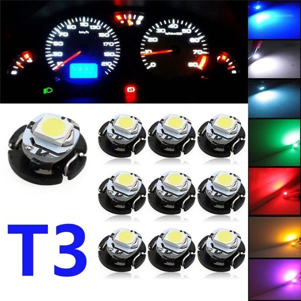 

10pcs t3 1 smd led low consumption high bright long lifespan car bulbs neo wedge climate gauges dashboard control lights#2912121