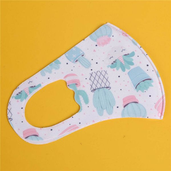 

silk mask fashion masks ice kids face animal plant protective printed dust-proof anti-haze rewashable