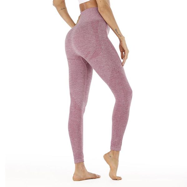 

autumn hip-lift seamless yoga pants high waist speed dry fitness pants sweat leggings female, White;red