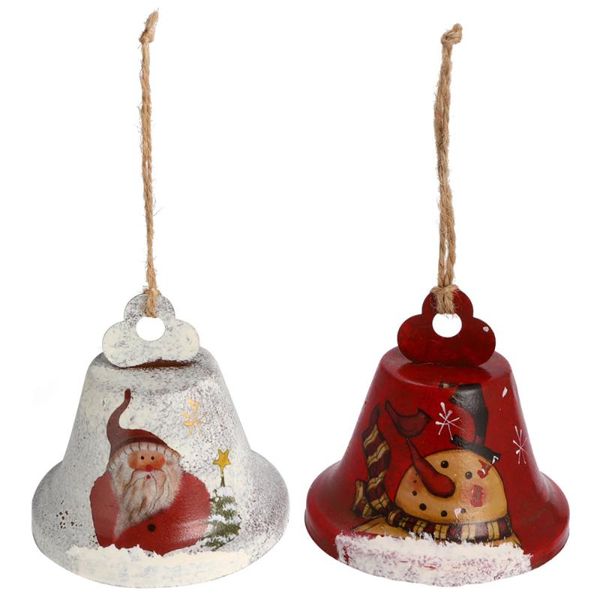 

2шт белые подробные рождественские колокольчики орнамент рождественские красивые колокол для украшения