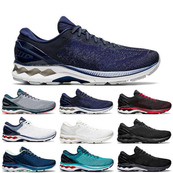 

gel-kayano 27 mens running shoes women trainer mako blue peacoat techno cyan men outdoor fashion sports sneakers
