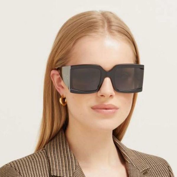 

black wrap frame fashion women sunglasses black lens big size, White;black