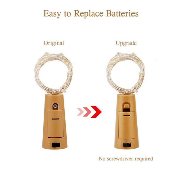 

led solar wine bottle ser copper fairy 20 strip wire outdoor party decoration novelty night lamp diy cork light strihpsh