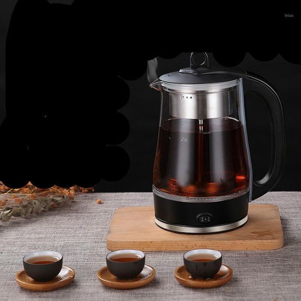 

electric kettles kettle black brewed ware glass full automatic heat preservation pot steam set1