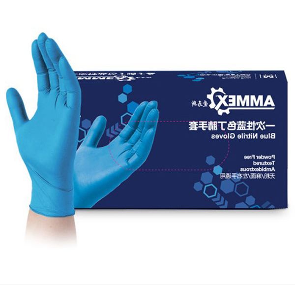 

factory2oa3safety acid resistant nitrile oil 100pcs/lot disposable rubber for home food laboratory cleaning use work gloves
