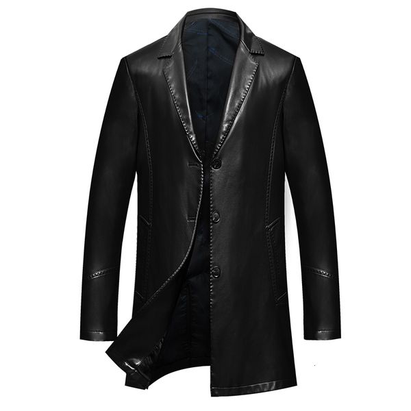 

new real winter wallet motorcycle bomber jacket men's natural leather pilot overcoat men 2019, Black;brown