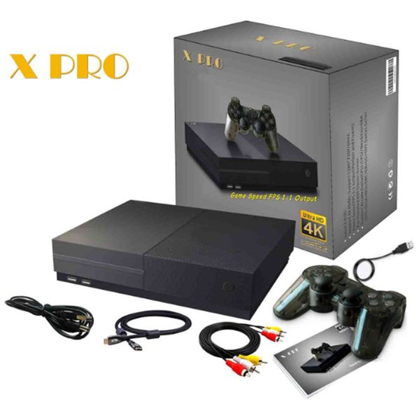 X Pro suporte 4K HD saída videogames console hospedeiro nostálgico pode armazenar 800 jogos para TV livre DHL