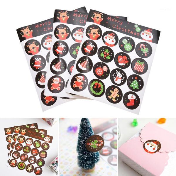 

wrapping stickers merry christmas badge sticker envelope seal gifts 20201