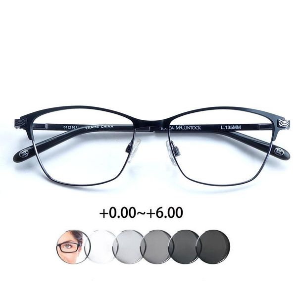 

sunglasses women transition pochromic grey reading glasses 0~+6.00, White;black
