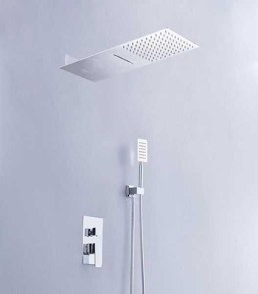 

becola two function stainless steel shower head rainfall shower head waterfall shower head for bathroom set br cf f1009b wmttdx